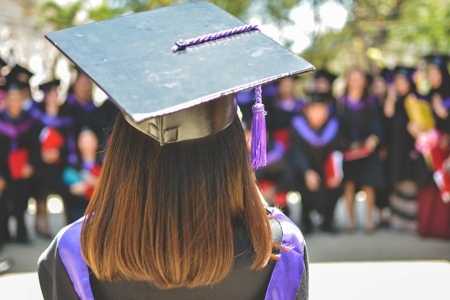 Graduate celebrating